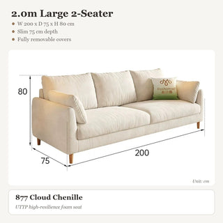 2.0m Large 2-Seater