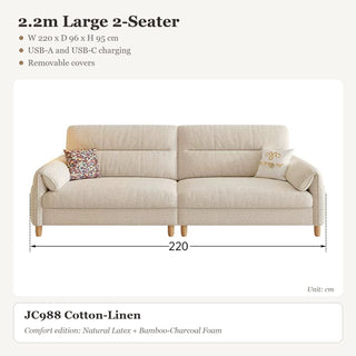 2.2m Large 2-Seater
