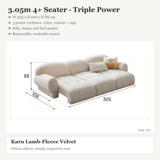 3.05m 4+ Seater · Triple Power