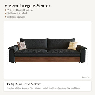 2.22m Large 2-Seater