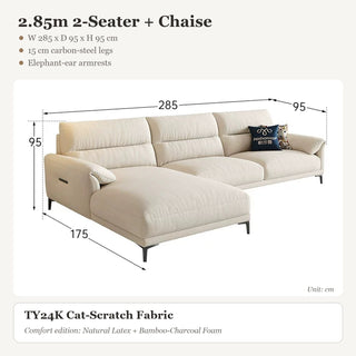 2.85m 2-Seater + Chaise