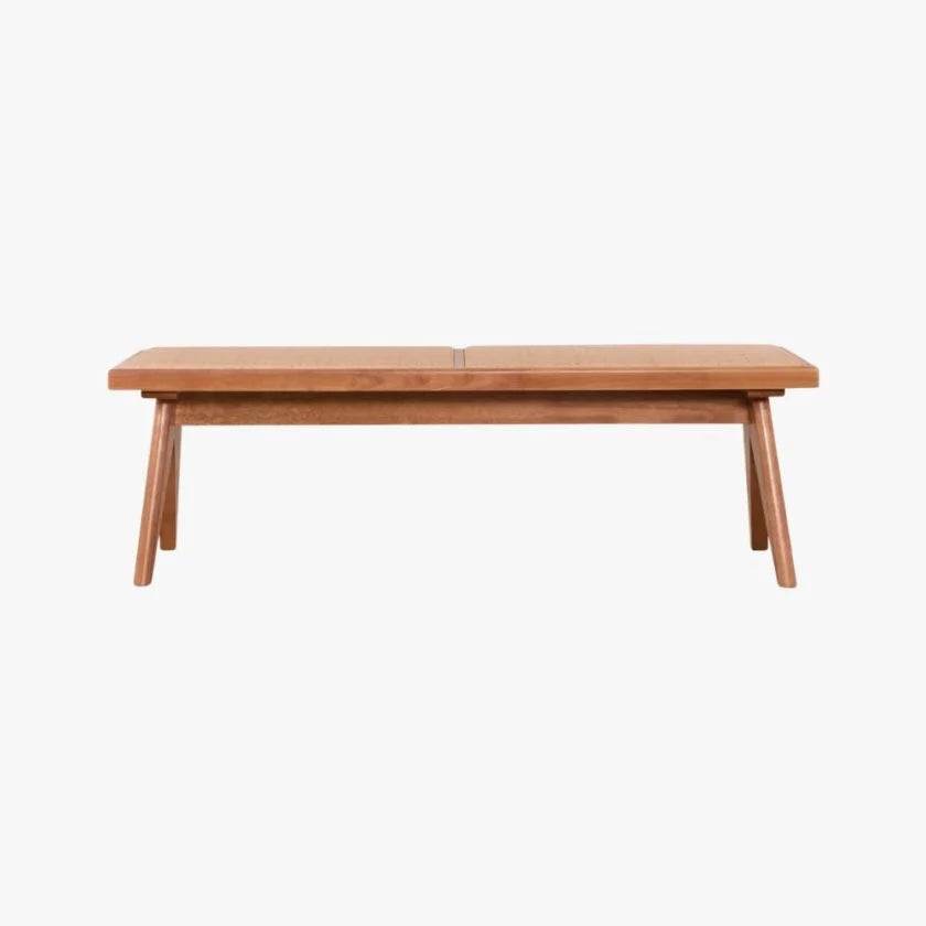 Delora Rattan Wooden Dining Bench Singapore