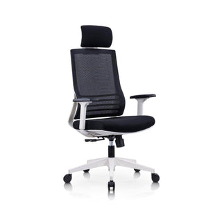Denali High Backrest Black/White Office Chair Singapore