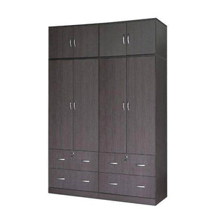 Megafurniture | Dennie 5ft Walnut Open Door Wardrobe | Open Door Wardrobe
