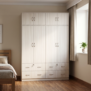 Dennie 5ft White Wash Open Door Wardrobe