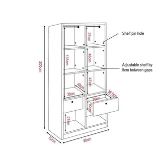 Megafurniture | Devereau Glass Open Door Wardrobe | Open Door Wardrobe