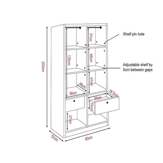 Megafurniture | Devereau Open Door Wardrobe | Open Door Wardrobe