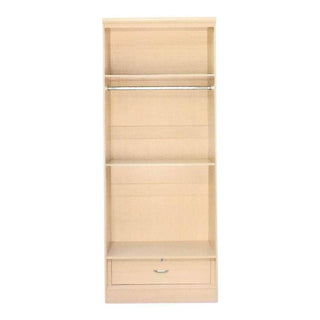 Megafurniture | Deverel 2 Door Wardrobe with Top (80cm) | Open Door Wardrobe