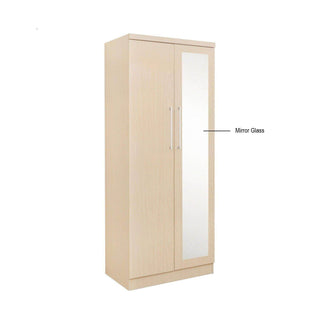 Megafurniture | Deverel Mirror Open Door Wardrobe | Open Door Wardrobe