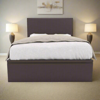 Devonne Brown Faux Leather Storage Bed + Somnuz™ Comfy 10" Individual Pocketed Spring Mattress Singapore