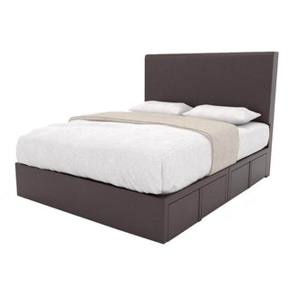 Devonne Faux Leather Drawer Bed Frame Singapore