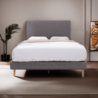 Devonne Grey Fabric Bed Frame Singapore