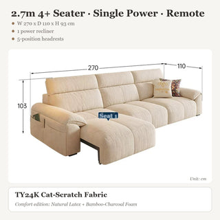 2.7m 4+ Seater · Single Power · Remote
