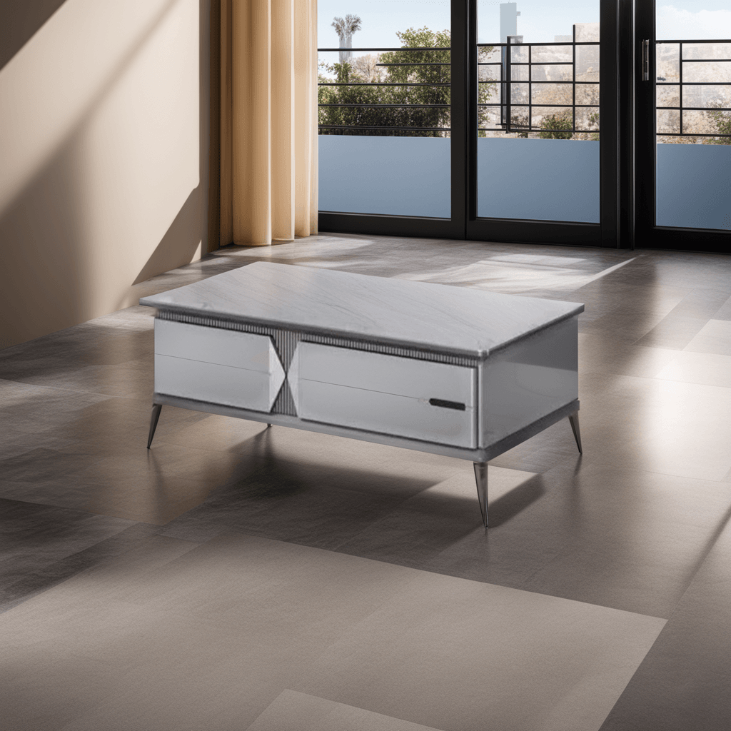 Dolores Glossy Sintered Stone Coffee Table Singapore