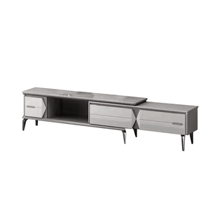 Dolores II Glossy Sintered Stone Extendable TV Console Singapore