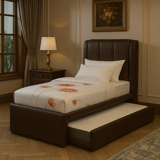 Donatelli Faux Leather 3 in 1 Pull Out Bed