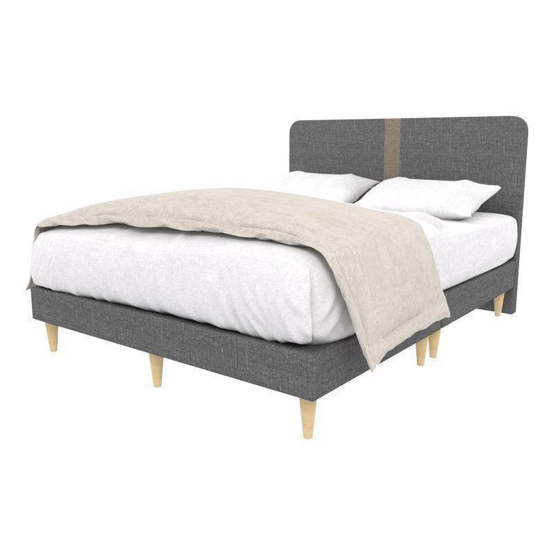 Dourado Fabric Bed Frame (Water Repellent) + Somnuz™ Durafirm 10" Spring Mattress with Eurotop Singapore