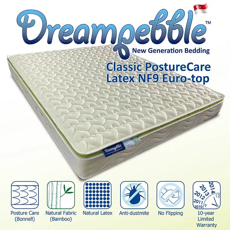 Dreampebble Classic PostureCare Latex NF9 Eurotop Singapore