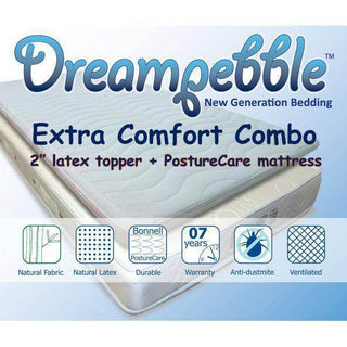 Dreampebble Extra Comfort Combo (Classic PostureCare Mattress+SleepAngel Latex 2") Singapore