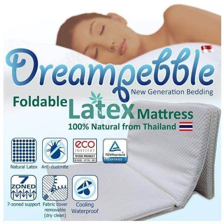 Dreampebble Foldable Latex Mattress Singapore