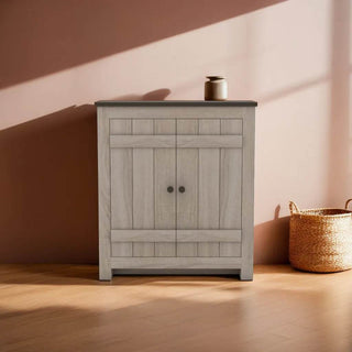 Dutton 2 Door Rustic Shoe Cabinet Singapore