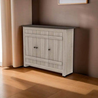 Dutton 3 Door Rustic Shoe Cabinet Singapore