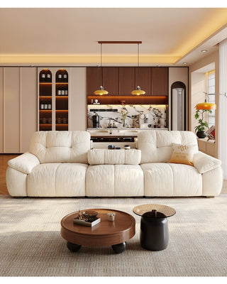 Cloud-style chenille sofa
