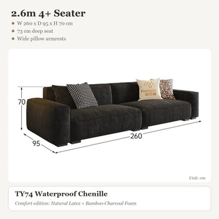 2.6m 4+ Seater