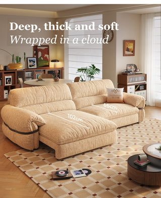 Deep, thick and soft seat