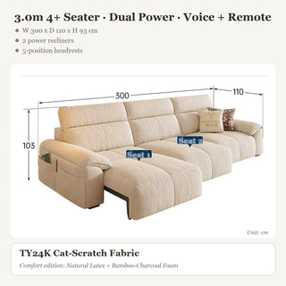 3.0m 4+ Seater · Dual Power · Voice + Remote