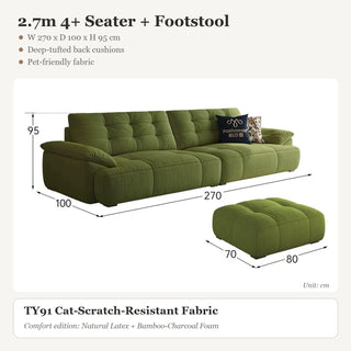 2.7m 4+ Seater + Footstool