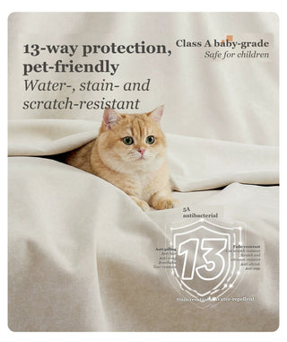 Pet-friendly, scratch-resistant fabric