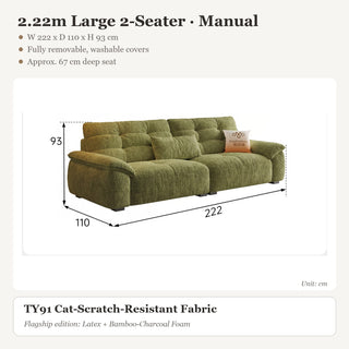 2.22m Large 2-Seater · Manual