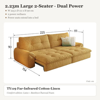 2.23m Large 2-Seater · Dual Power