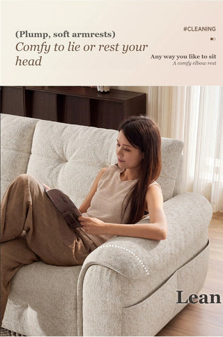 Plump, soft armrests