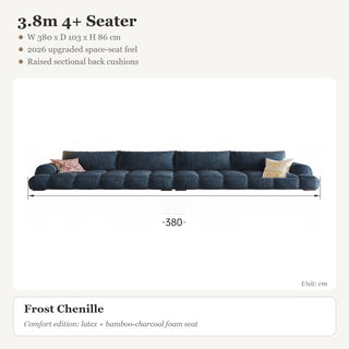 3.8m 4+ Seater · Frost Chenille