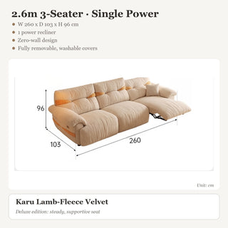 2.6m 3-Seater · Single Power