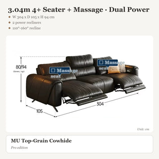 3.04m 4+ Seater + Massage · Dual Power