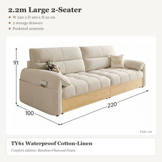 2.2m Large 2-Seater