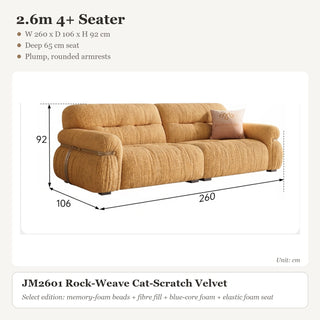 2.6m 4+ Seater