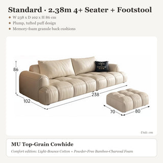 Standard · 2.38m 4+ Seater + Footstool