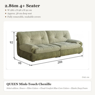 2.86m 4+ Seater