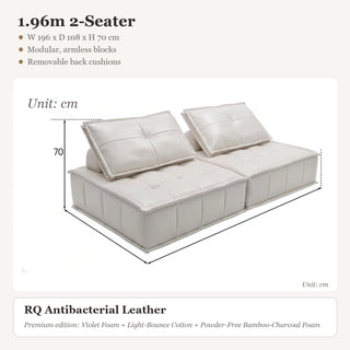 1.96m 2-Seater