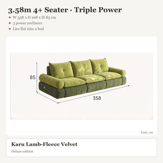 3.58m 4+ Seater · Triple Power