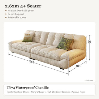 2.62m 4+ Seater