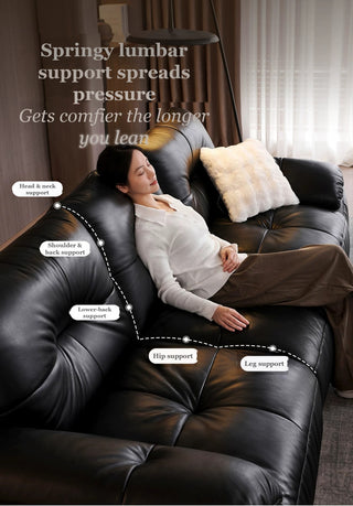 Springy lumbar support