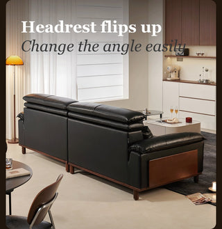 Headrests flip up