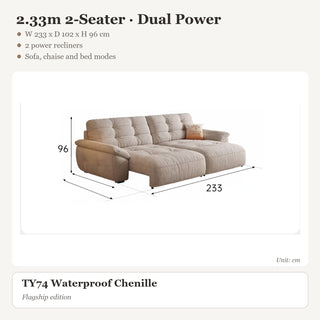 2.33m 2-Seater · Dual Power