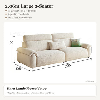 2.06m Large 2-Seater