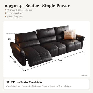 2.93m 4+ Seater · Single Power